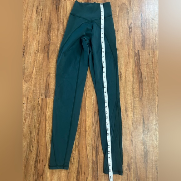 Aerie Offline High Rise 7/8 Ribbed Panel Emerald Green Leggings Size XS - Picture 7 of 7
